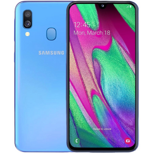Samsung Galaxy A40 (A405F) 2019 4/64GB Blue 2SIM LTE 5.9" 1080x2340 16 Мп + 5 Мп 4K UHD 3100 mAh б/в 4541331423 фото