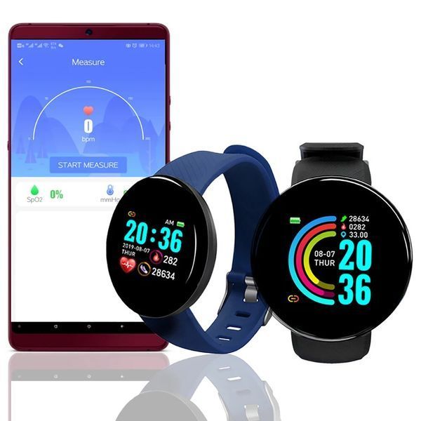 Смарт часы D18 Smart Watch умные часы Smart Watch 1.44" 90мАч фитнес-браслет 234654313 фото