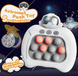Електроний антистрес Pop It Pro &laquo;Космонавт&raquo;, Quick Push Pop it PRO, Simple Dimple 5434576 фото 1