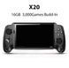 Портативна ретро ігрова консоль POWKIDDY X20 Black 7.0" 5400 мАг 16ГБ 3000 ігор 3442452433 фото 1