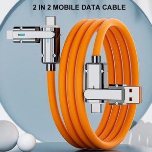 Кабель для швидкого заряджання PD 66 Вт, для iPhone, iPad, Huawei, Xiaomi, Samsung, Redmi, шнур USB-Type-C, Lightning 32211542321 фото