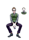 Фигурка Джокера на авто "Joker Legend" 24&times;12 см с креплением 19807798721 фото 1