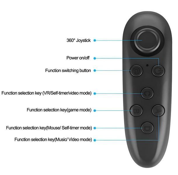 Пульт дистанционного управления Bluetooth, управление игровым контроллером, очками виртуальной реальности (VR) 47372321266 фото