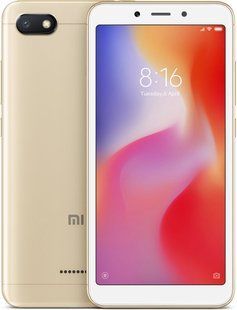 Смартфон Xiaomi Redmi 6A GOLD 2/32 ГБ, 5.45",&nbsp;13 Мп, Helio A22, 3000 мАг 712459425 фото