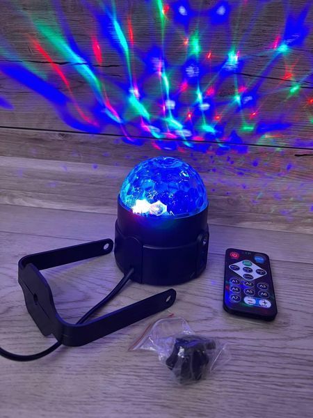Музичний диско-шар з Bluetooth з USB-світловою бульбашкою 2 динаміками та пультом QVK 1767918397 фото