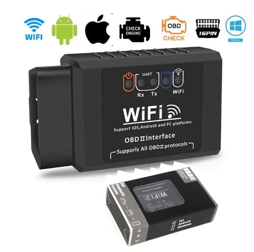 OBD2 Автосканер WIFI ELM327 V 1.5 сканер для iPhone IOS/Android Auto OBDII OBD 2 ODB II ELM 327 V1.5 WI-FI 54345567 фото