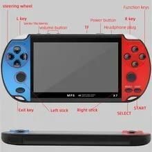 Портативная игровая консоль X7, 4,3-дюймовый TFT HD-экран, портативный ретро-игровой плеер, 1000 игр 1932679187 фото