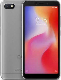 Смартфон Xiaomi Redmi 6A Grey 2/16 ГБ, 5.45",&nbsp;13 Мп, Helio A22, 3000 мАг б/у 4777711602 фото