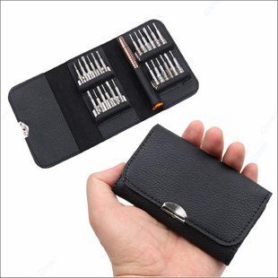 Набір викруток 25 в 1 з магнітними бітами Phillips Torx із шестигранною точністю, шкіряний мінікейс 1919077095 фото