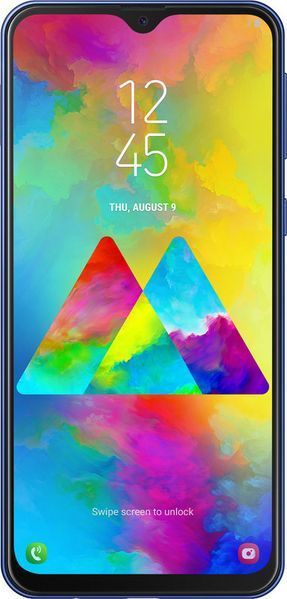 Смартфон Samsung Galaxy M20 4/64GB Blue 2SIM 6.3" PLS FHD+ 2340x1080 13Мп/8Мп 5000 mAh Exynos 7904 Bluetooth 5.0 Type-C б/у 4897317696 фото