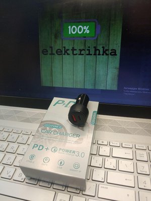 Автомобільна зарядка АЗП Z44 Leading PD 20 W + QC3.0 (Type-C + USB) 1767918440 фото